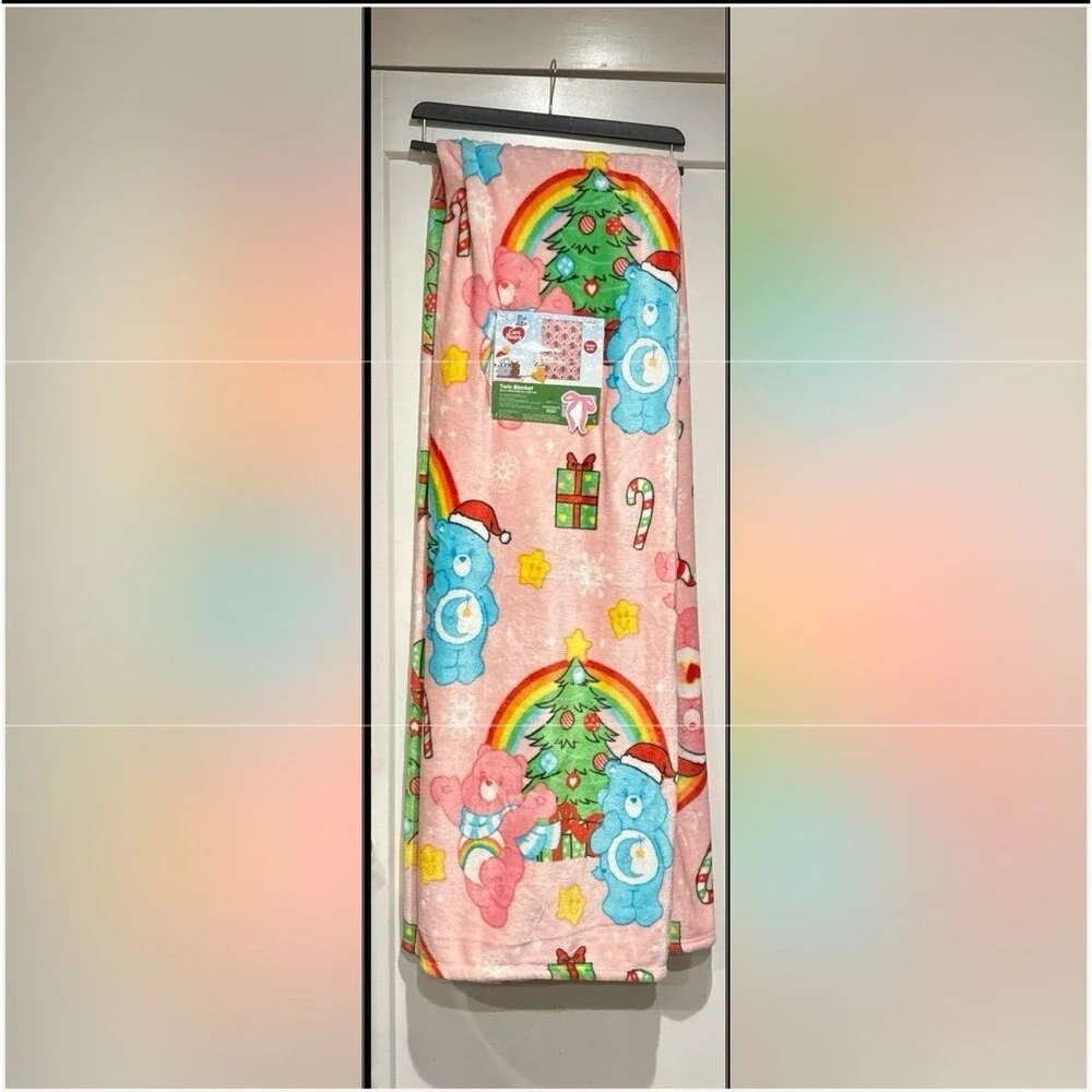 Care Bears Twin Size Christmas Blanket